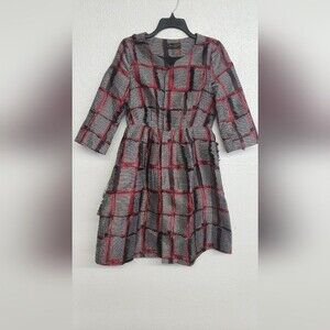 Gyalwana Plaid Coat Dress Size 9